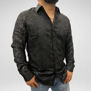 Men's Designer Fashion Long Sleeve - VIFL-220 (BLACK)