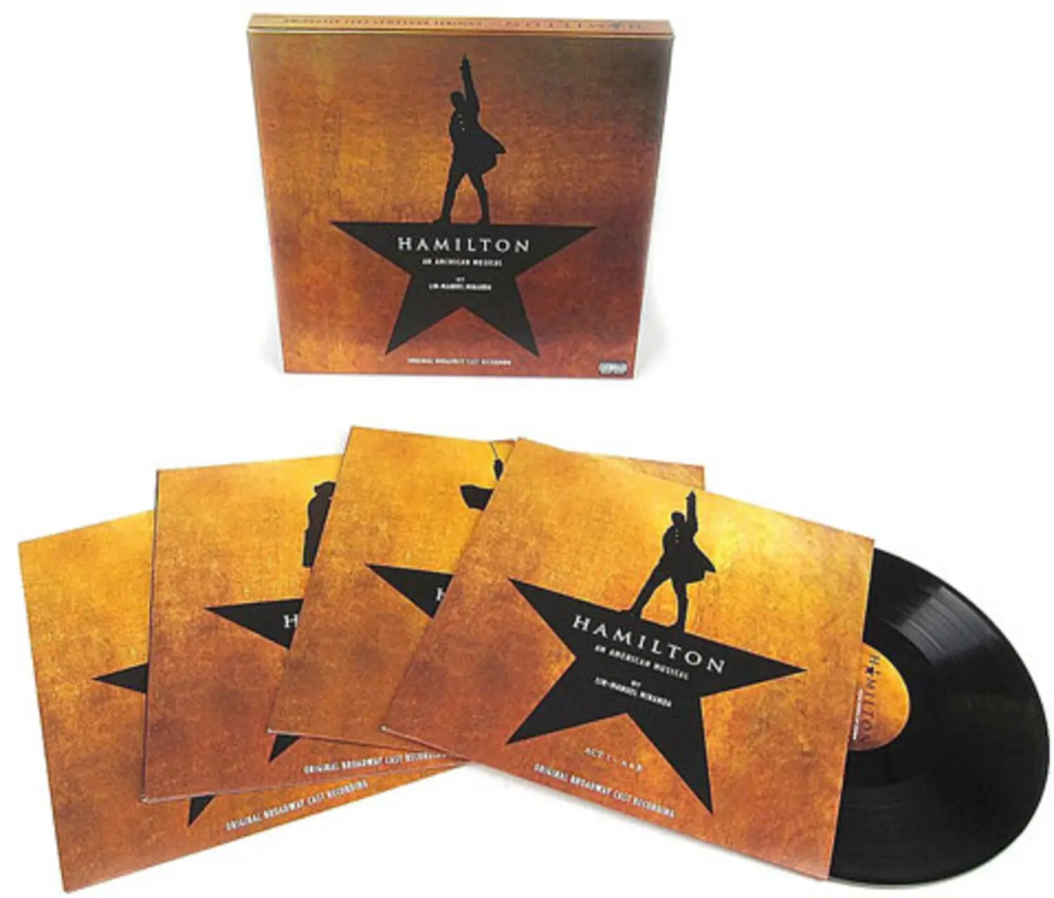 Original Broadway Cast of Hamilton - Hamilton (Original Broadway Cast Recording)  [VINYL RECORD - LP] Oversize Item Spilt