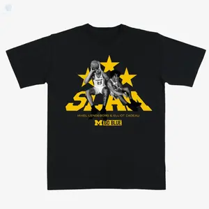 SLAM Yaxel Lendeborg + Elliot Cadeau Graphic Tee, Gift for Basketball Fans,  Unisex Fit for Men and Women