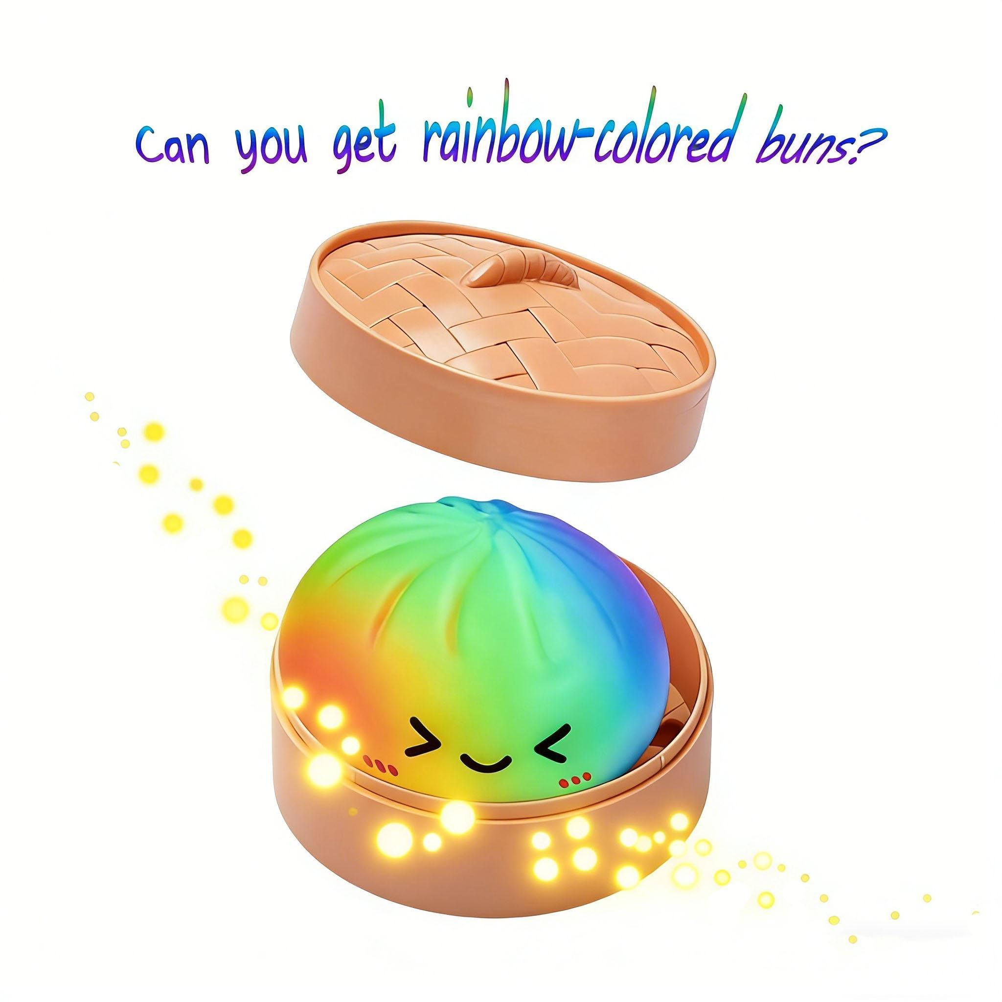 Expressive Big Dumpling Squishy - Blind Box, Mysecret Bun Fidget Toy, Soft TPR Material, Stress Relief,  Random Style per Pack.Valentine's Day and Easter gifts, suitable for children to exchange gifts