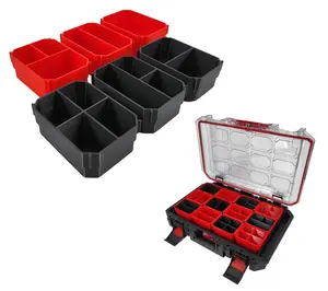 Craftsman TRADESTACK Organizer Compatible Small Nesting Bins - Red