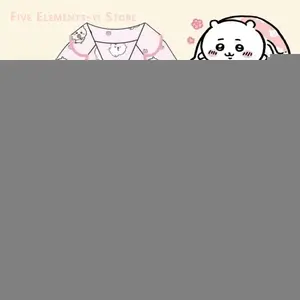 Chiikawa Cute PajamasSummer Short-sleeved Pajamas Cartoon Home Clothes Set Can Be Worn Outside