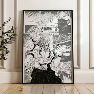 Ryomen Sukuna Poster JJK Curated Manga Panels Anime Wall Art Decor All Sizes