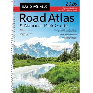 Rand McNally Road Atlas & National Park Guide 2026: United States, Canada, Mexico Spiral-bound – April 14, 2025