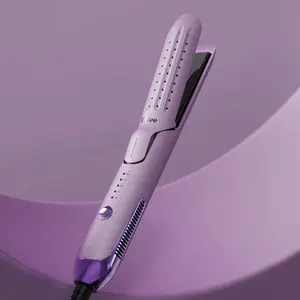 Relee Anion Straightening and Curling Iron, 1 Inch Curling Wand, Anti-Scald & 5 Temps for Long Short Hair