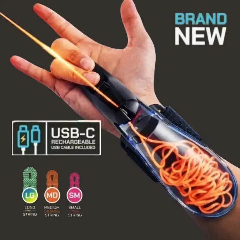 Brand New 2026 USB-C Rechargeable StringLaunching Webshooter Glows-In-the-DarkPerfect Holiday Gift for Kids Boys GirlsChristmas New Year Birthday