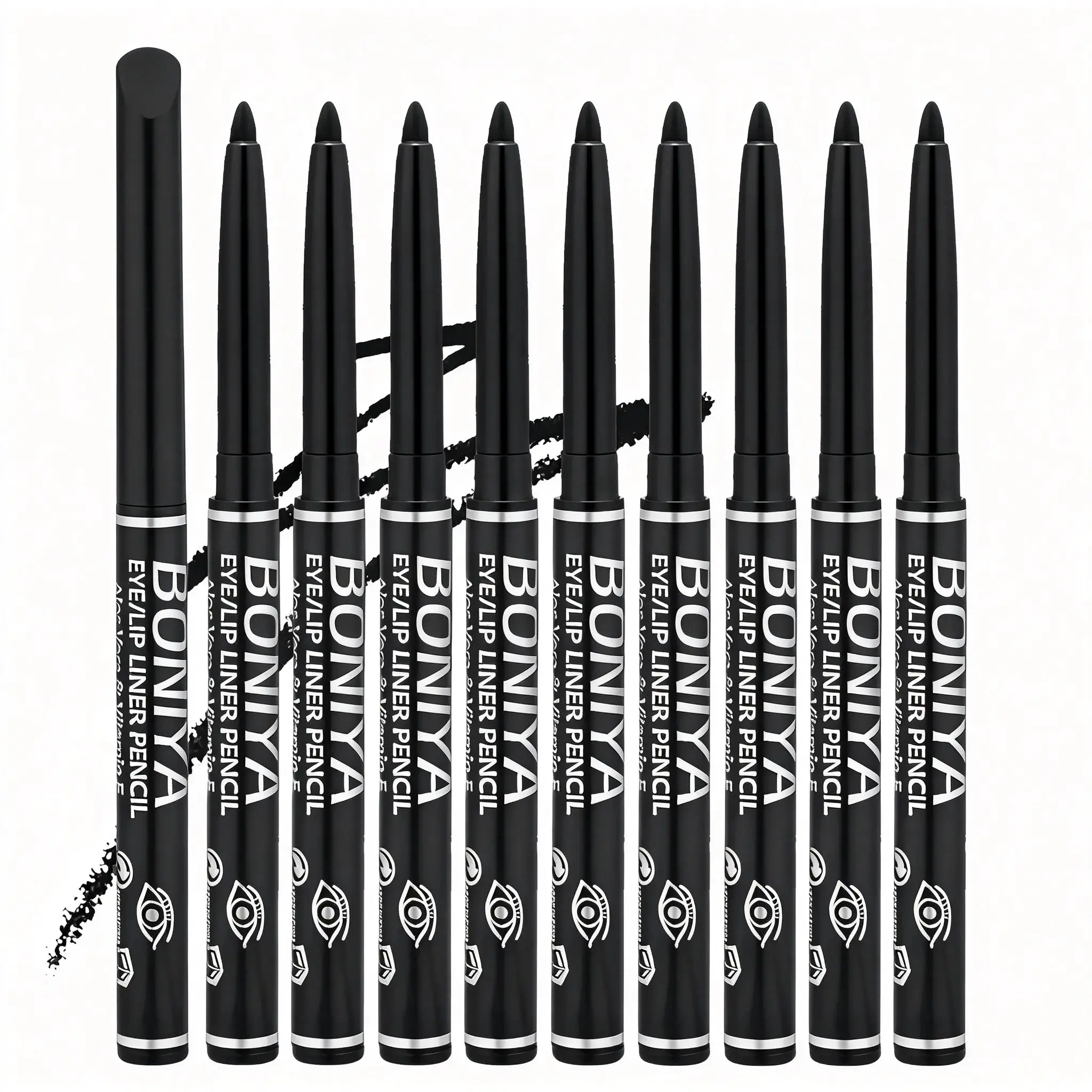 6pcs Luxury Eyeliner Pencil Set Long Lasting Makeup Super Waterproof Smudge Proof Freckle Pens Significantly Colored Quick Drying Formula Not Easy To Fade Cosmetic