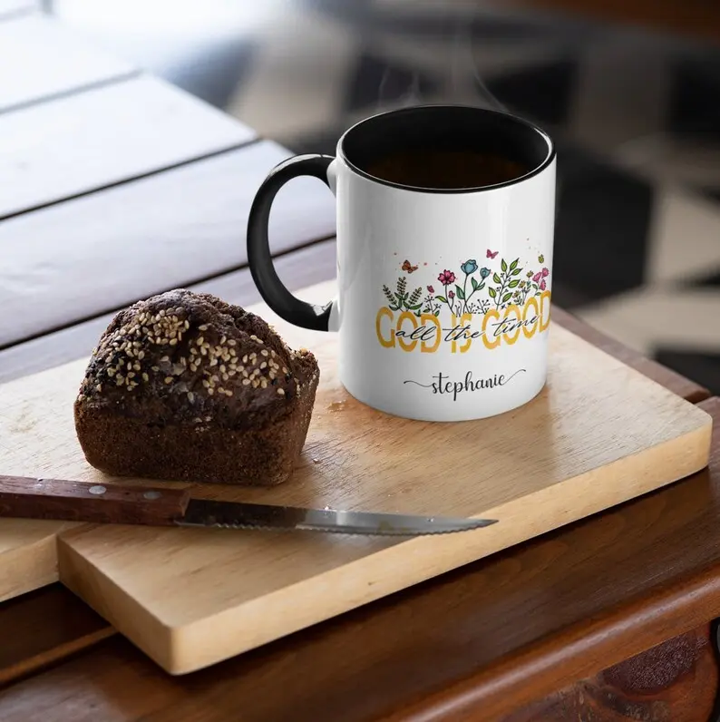 Personalized God is Good Mug, Custom My Daily Bible Affirmation Mug, Bible Quotes Mug, Bible Verse Mug, Christian Mug, Religious Mug