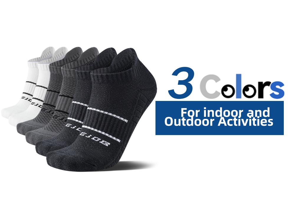 12 Pairs Professional Sports Socks for Men Women Ankle Socks with Cushioning Arch Support Cotton Moisture Wicking Odorless Durable for Basketball Running All Season Universal