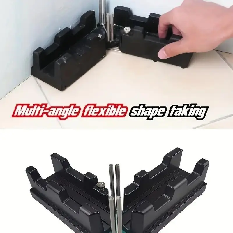 Portable 2-In-1 Miter Measuring & Cutting Tool, Precision Woodworking & DIY Tool, Multipurpose Cutting Tool, High Precision Cutter, Flexible, Durable Plastic, No Assembly Required