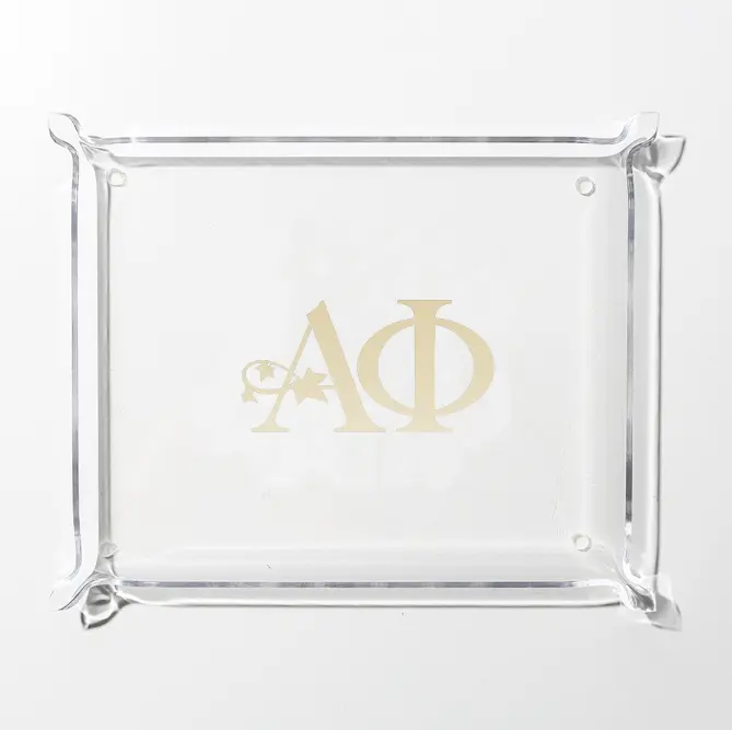 Alpha Phi Acrylic Tray | Clear