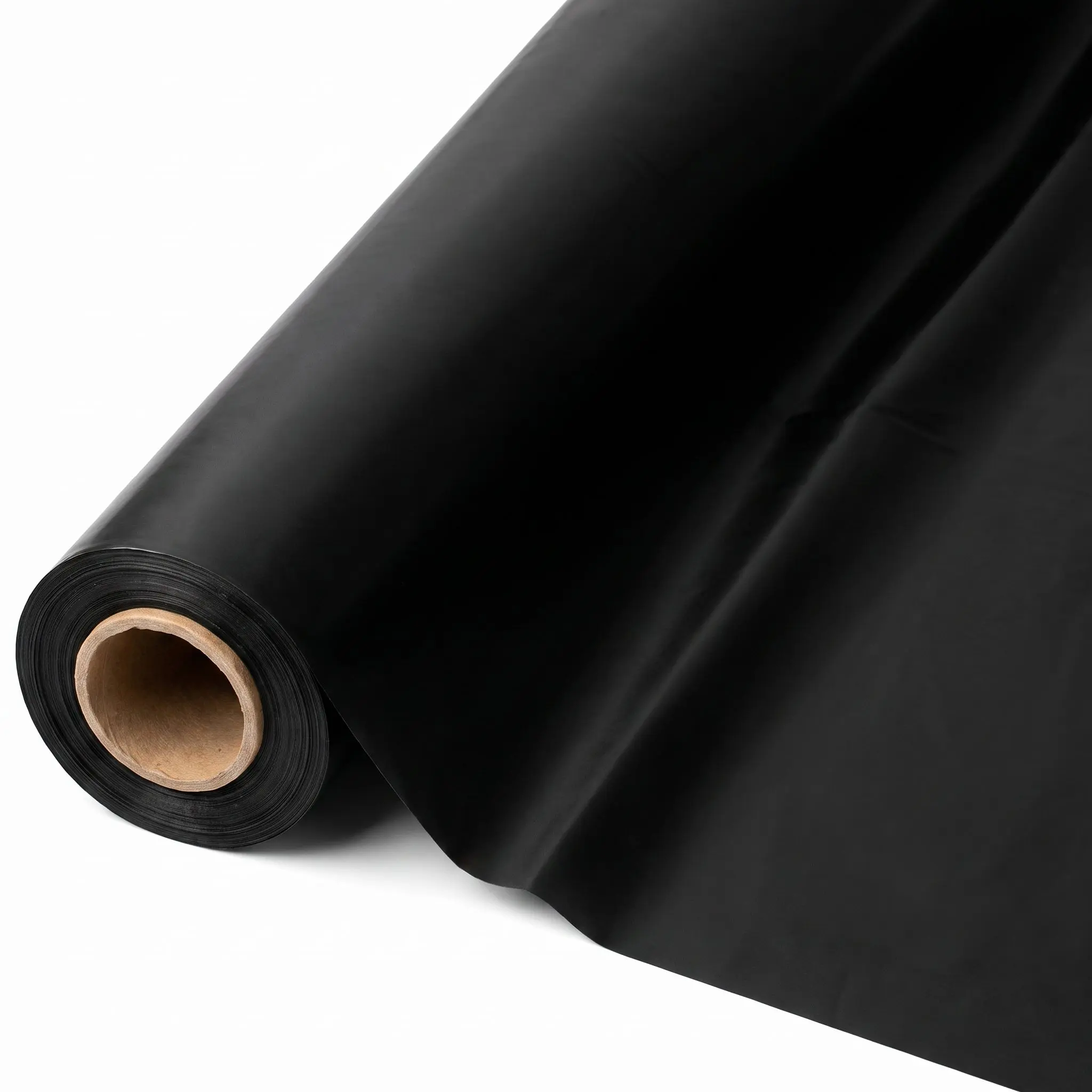 Jet Black Plastic Table Cover Roll - 40" x 100'