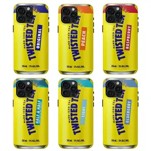 Hard iced tea Twisted Tea Phone Case, Original, Peach, Light, Half & Half, Raspberry, iPhone 16 15 14 13 12 11 Pro Max 8 Plus X, Durable Accessories