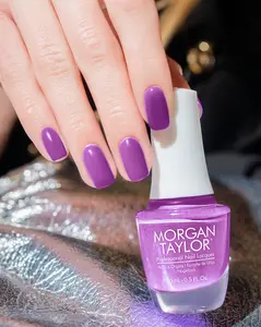 Morgan Taylor Tokyo A Go Go - Lilac Neon Creme, Professional Lacquer, Vibrant, Chip-Resistant, Fast-Drying, Long-Lasting, High-Shine, Perfect for Manicures & Pedicure, 15mL.