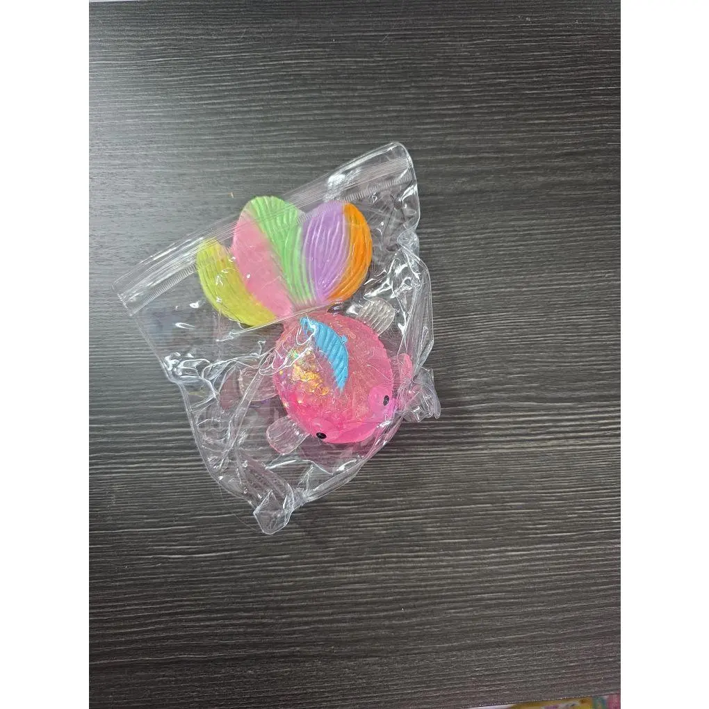 Pink Squishy Goldfish Novelty Toy - BPA-Free Jixing Toy for 2-3 Years Unisex Kids, Stress Relief Accessory, Colorful Playtime Item