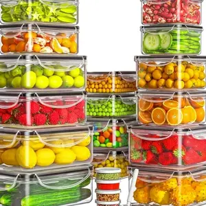 40-Piece Food Storage Containers - Airtight Lunchboxes with Lids - Leak-Proof & Stackable