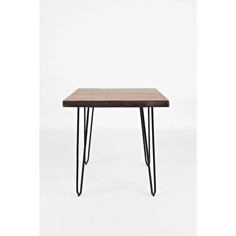 Nature's Edge 24'' Solid Acacia Square End Table - Clean Lines, Contemporary Yet Organic Look, Reliable Surface, Modern Indoor Living Room Furniture with Dependability and Enduring Appeal