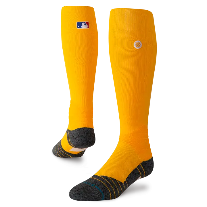 Stance MLB Diamond Pro Solid Color OTC Socks (Yellow) (Medium)
