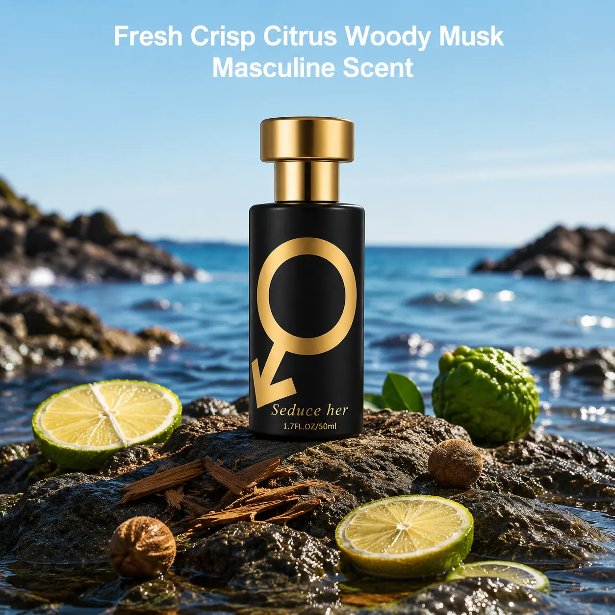 Powerful men's perfume, black fragrance spray - an irresistible luxury scent for men, men's cologne, the best choice for dates, business, parties, Christmas, Thanksgiving, and Halloween gifts