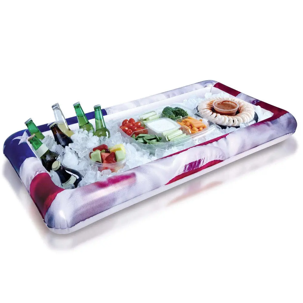Inflatable Buffet Pool Cooler Stars & Stripes