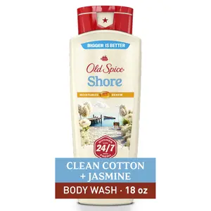 Old Spice Men'S Body Wash for Men, Shore Scent, 24/7 Shower Fresh, 18 Oz Procter & Gamble
