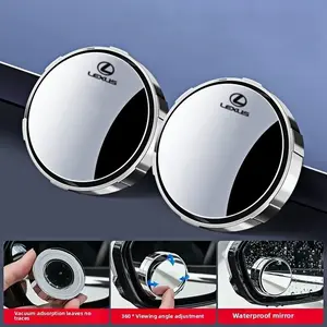 2-Pack Car Blind Spot Mirrors, 360 Degree Rearview Mirror, Small Round Auxiliary Mirror, Suitable for Lexus Full Model Range, Vehicle Car Accessories