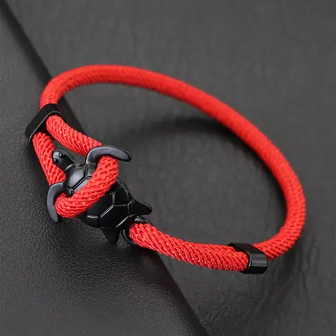Cute Turtle Design Braided Bracelet, Adjustable Milan Rope Handmade Bracelet, Boho Style Bracelet, Fashionable Bracelet Style, Fashion Accessories for Women & Men, Jewelry for Birthday Gift