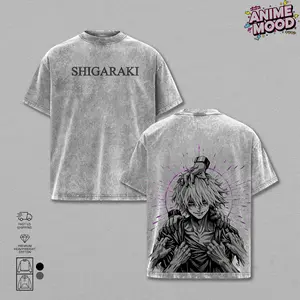 Shigaraki Decay Awakening Tee, My Hero Academia Vintage Acid Washed, dark villain artwork, oversized heavyweight streetwear, Tomura Shigaraki shirt