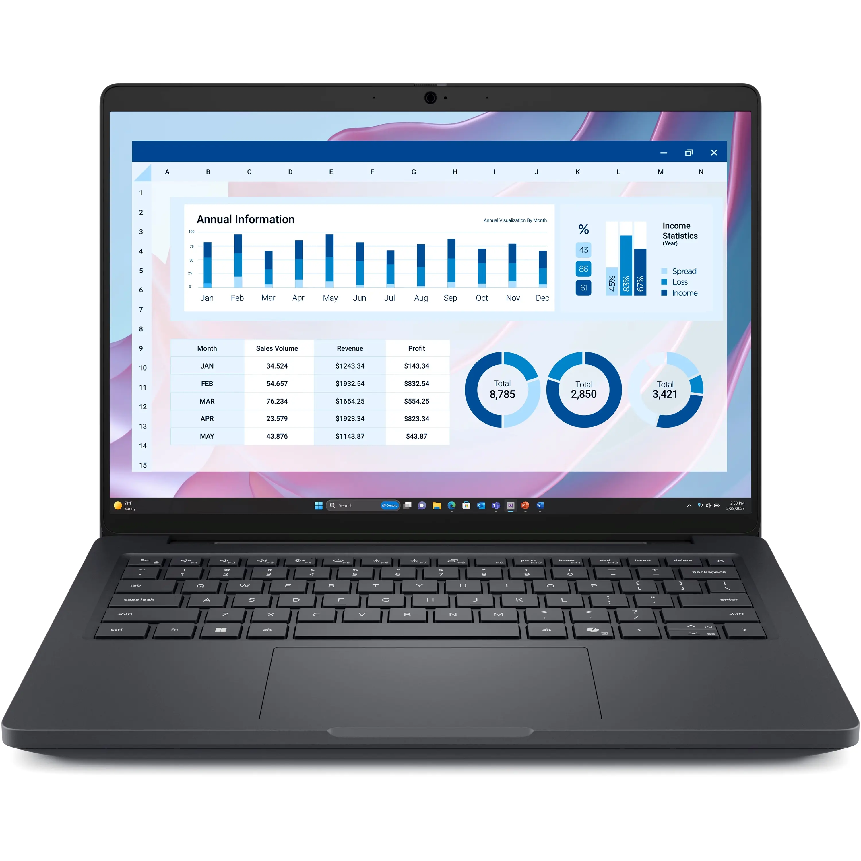 Dell PRO 14 MAX MC14255 14" FHD+ Copilot+ PC Ryzen AI 7 PRO 350 2GHz 16GB 512GB SSD WIN11P,Magnetite