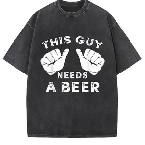 This Guy Needs A Beer - Funny Mens Drinking Gift T-Shirt Golf Gift For Men and Women Playful Design Ideal for Golf Outings and Casual Wear