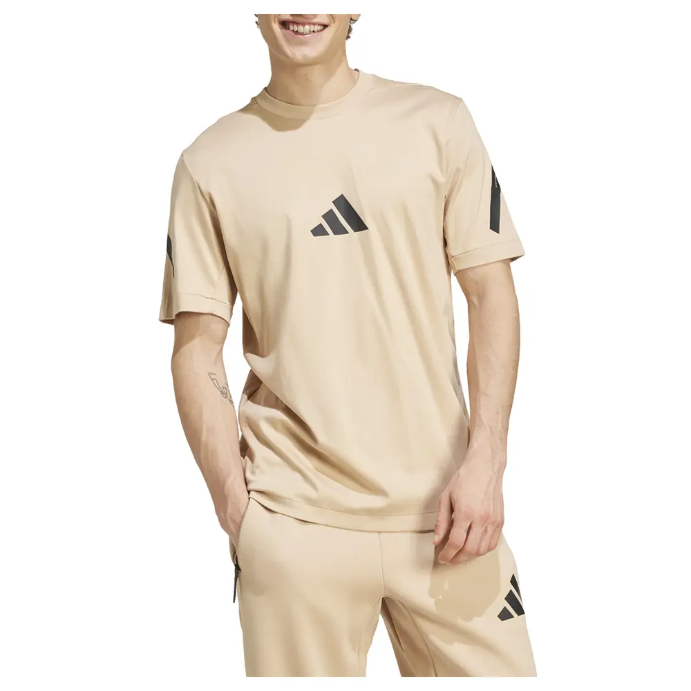 adidas Mens Z.N.E. Training Casual Tops Casual - Beige