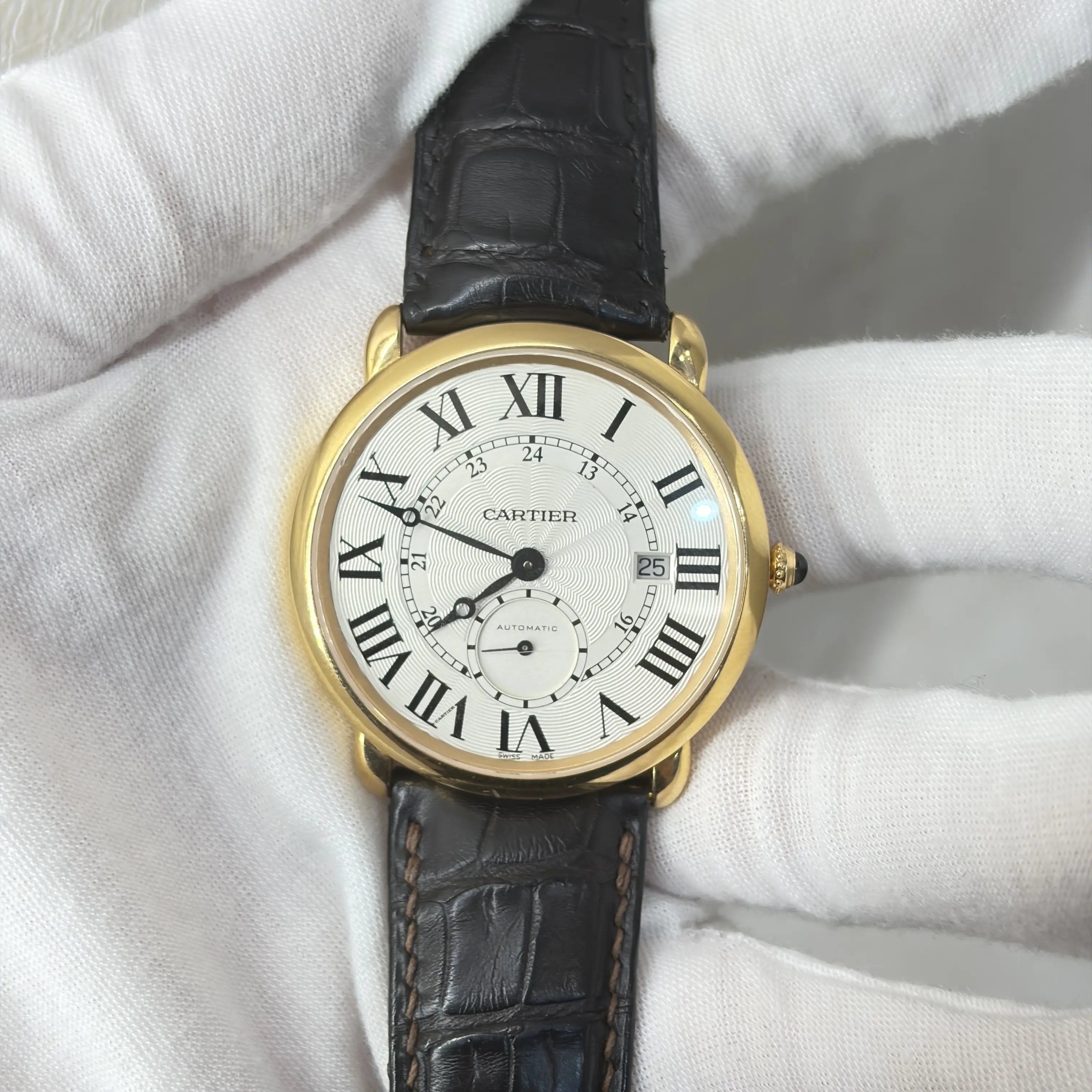 Cartier Ronde de Cartier W6801005 Automatic 40mm Silver Dial 18K Rose Gold Ladies Watch WHP042203