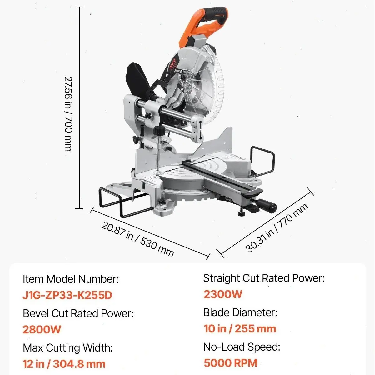Corded, Sliding Compound, Double Bevel Cut
