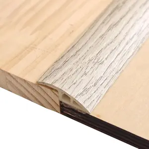 Self Adhesive Floor Transition Strip for Carpet Wood Tile Vinyl Laminate Flooring, Doorway Threshold Edge Trim for Uneven Floors Within 5mm Height, 35in Length 3 Pack