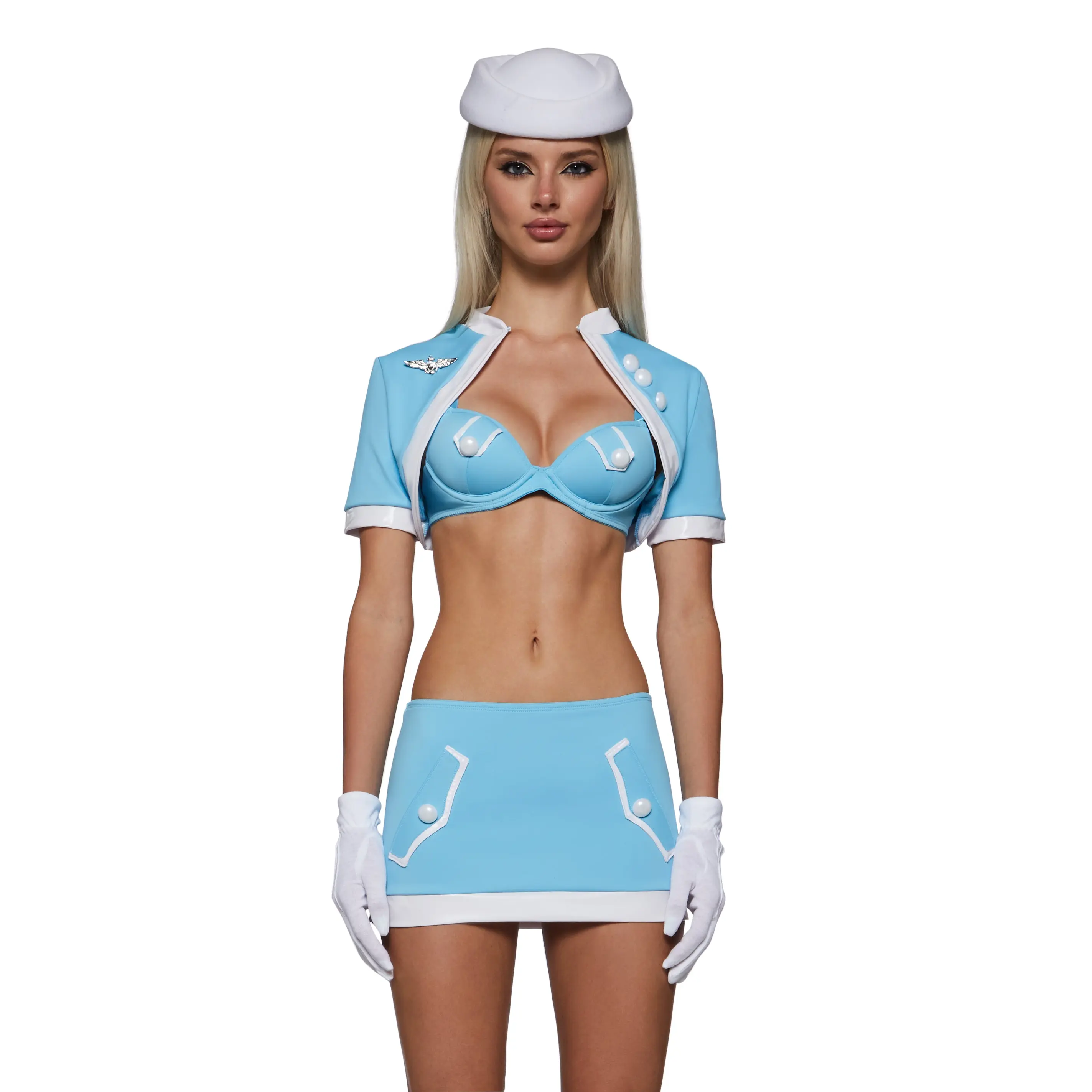 Y2K Runway Flight Attendant Costume Y2K Runway Flight Attendant Costume