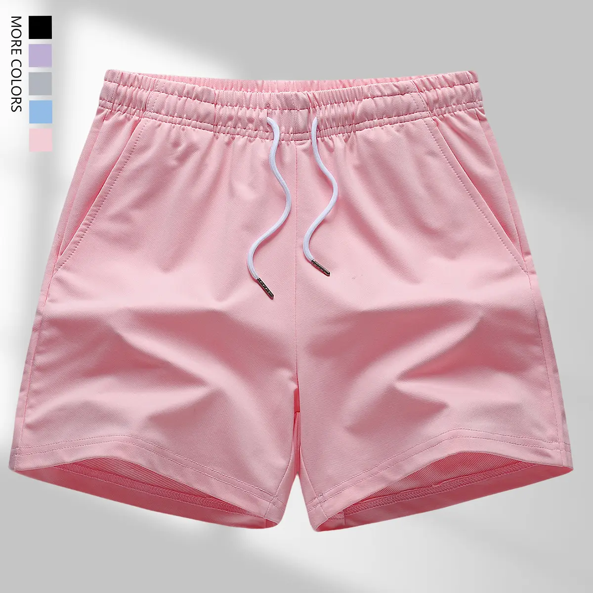 Women’s casual shorts; drawstring elastic-waist running/fitness shorts; women’s sportswear; sports shorts with drawstring and pockets for running training, fitness, outdoor beach wear; a summer essential for women.