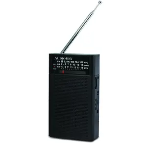 Audiobox RX-3 AM/FM/SW Portable Pocket Size Radio Speaker Batteries