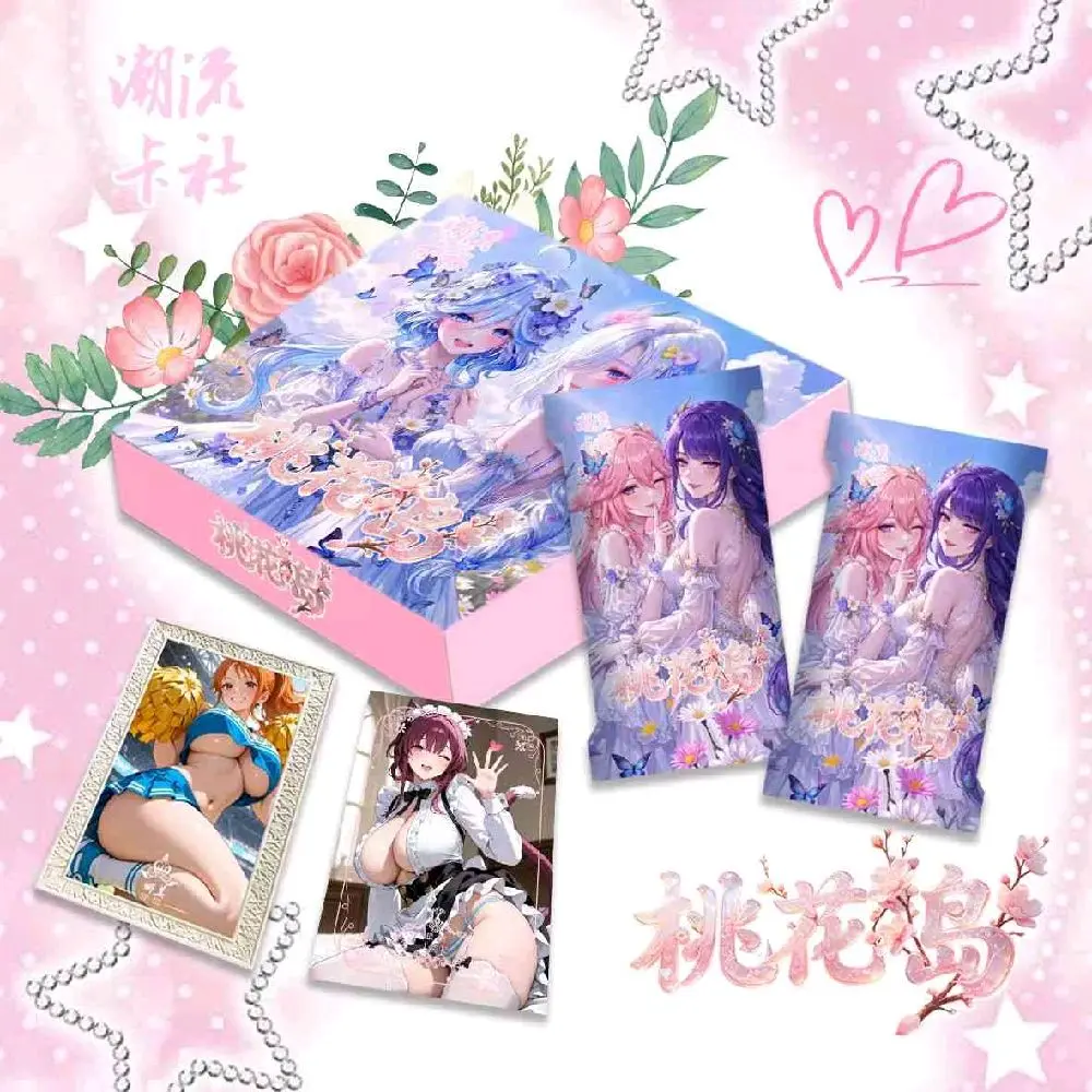 TaoHua Island Waifu CCG Booster Box - 10 Packs, 21 Cards - Standard Size Collectible Display