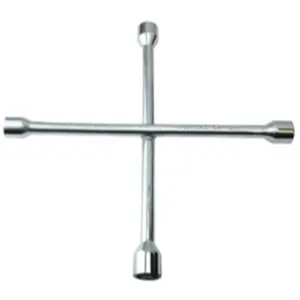 212 MAIN 4-Way Cross Wrench, SAE/Metric Combo Lugnut Wrench, 14 in., Four-Way