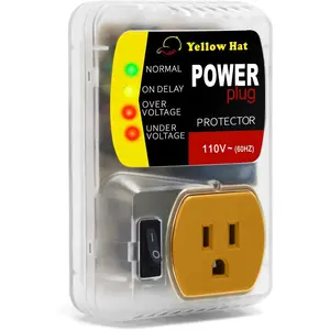 Surge Protector,Voltage Protector for Home Appliance, Voltage Brownout Outlet 110V 15A 2200 Watts Black