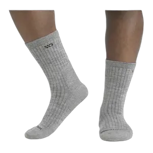Men's Solid Cushioned Micro Crew Socks