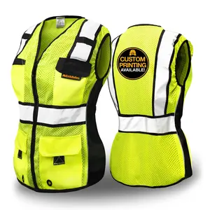 KwikSafety ROADBOSS ECONOMY Safety Vest for Women (SNUG-FIT) Class 2 ANSI Tested OSHA Hi Vis Reflective - Model No.: KS3333