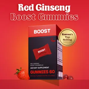 dr.blet Red Ginseng Gummies, 60 packets, Strawberry Flavor, Daily Energy, Immunity & Focus Support, Vitality & Alertness, Natural Wellness Support, Caffeine-Free, Easy Chew, Non-GMO, Gluten-Free, Vegan