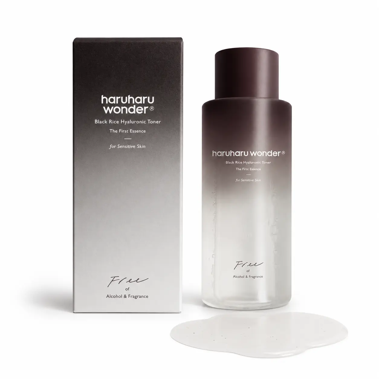Haruharu Wonder Black Rice Hyaluronic Toner 150ml for Sensitive Skin Hydrating Alcohol-Free Fragrance-Free Korean Skincare
