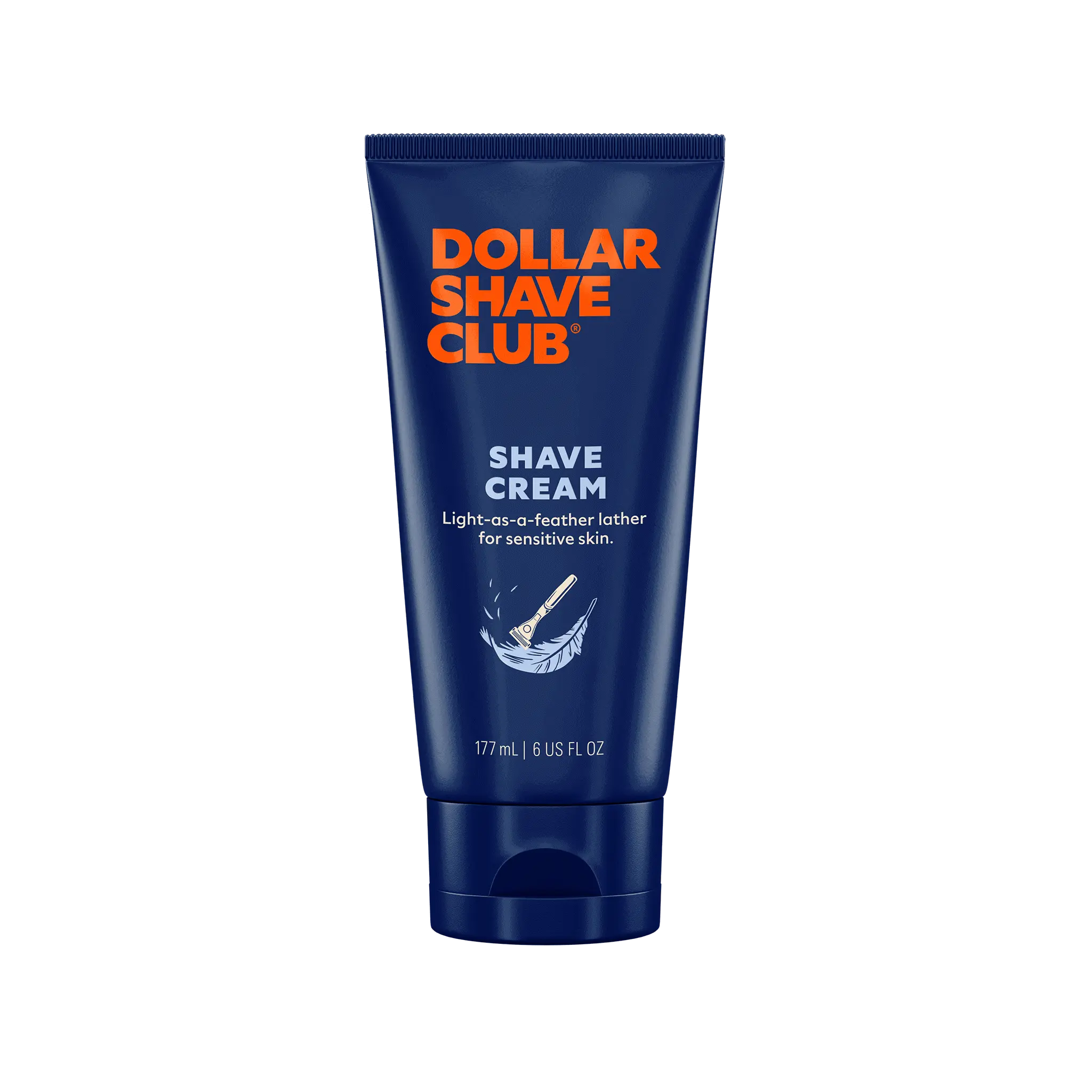 Dollar Shave Club Men’s Shaving Cream for Sensitive Skin – Hydrating Shave Cream with Coconut & Jojoba Oil for a Smooth, Cushioned Shave, 6oz