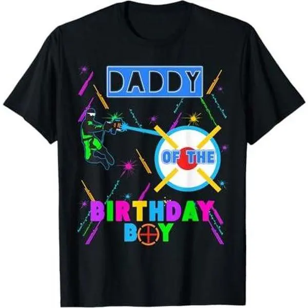 Laser Tag Birthday Boy Party Gamer Gaming Daddy Of The T-Shirt