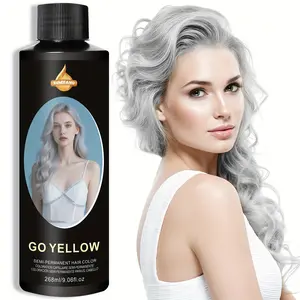 Half-Permanent Hair Dye Shampoo Haircare Cold Tone Silver Color Gentle Coloring Brightening No Damage Suitable for Bleached Base Color 8-10 Degrees