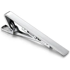 1/2/3Pcs Tie Clips for Men Black Tie Bar Clip Set for Regular Ties Necktie for Wedding Anniversary Business Best Gift Skiny Necktie Meeting Gold Black Long(2.28"*0.24") Short (1.69"*0.24")