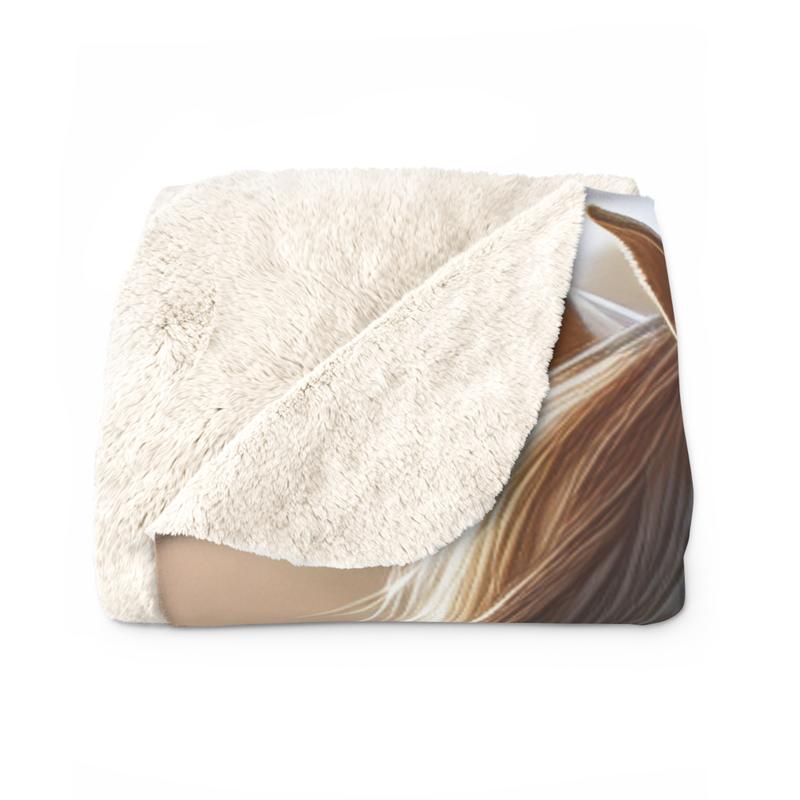 Majestic Horse Sherpa Fleece Blanket Gift For Her or For Him Beautiful Soft and Cozy Present for Animal Lovers or Farm Owners