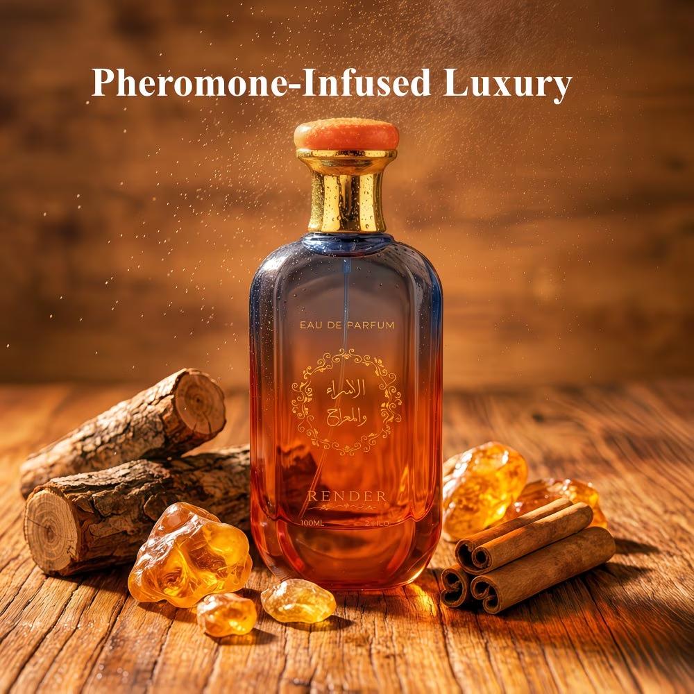Men's Pheromone Eau de Parfum Spray - 3.0 oz Long-Lasting Vanilla & Woody Honey Amber Scent, Alcohol-Based Edp Liquid Perfumes, Men's Stuff, Unique Love & Guys Gifts, Sophisticated Packaging, Winter Office Use, Fragrances, Woody Scents, Gifts For Him